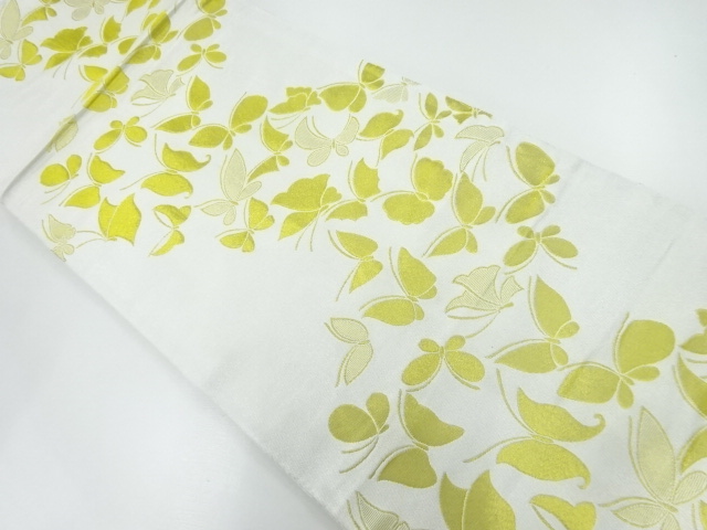 蝶模様織出し踊り帯